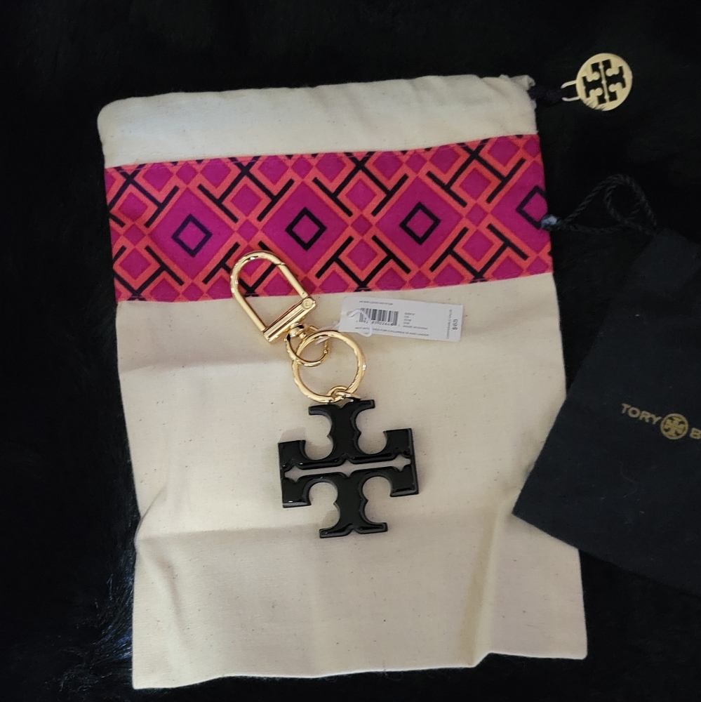 Tory burch logo key chain